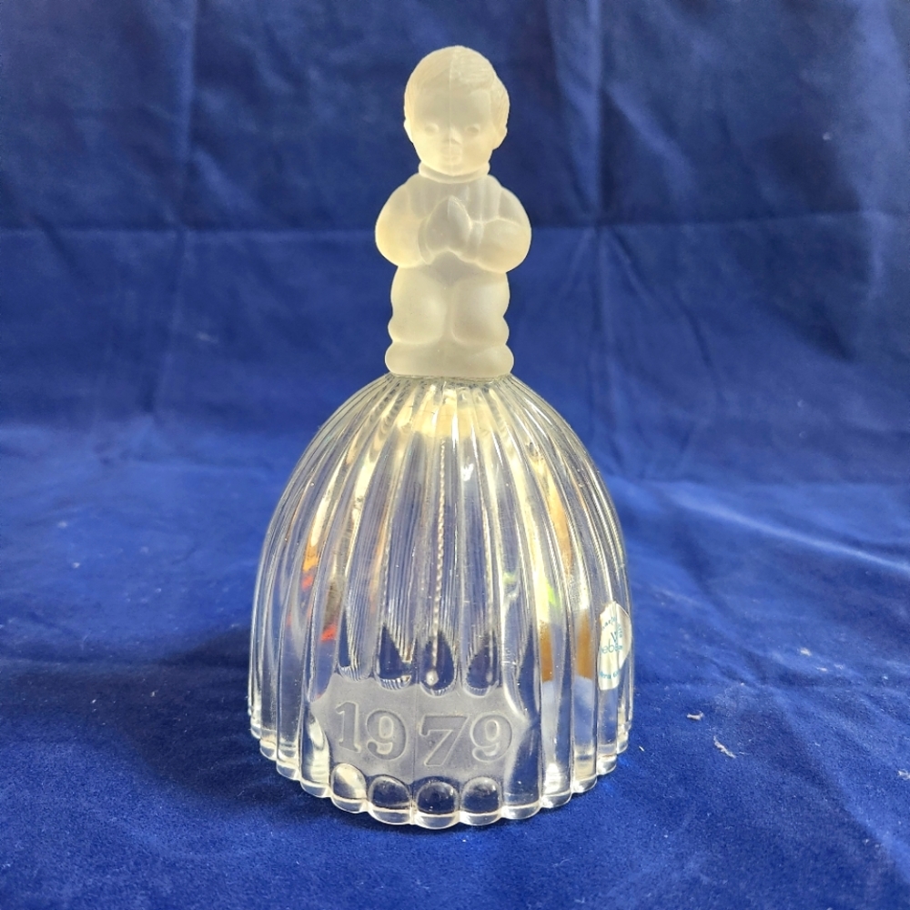 Vintage Goebel Boy Glass Bell 1979